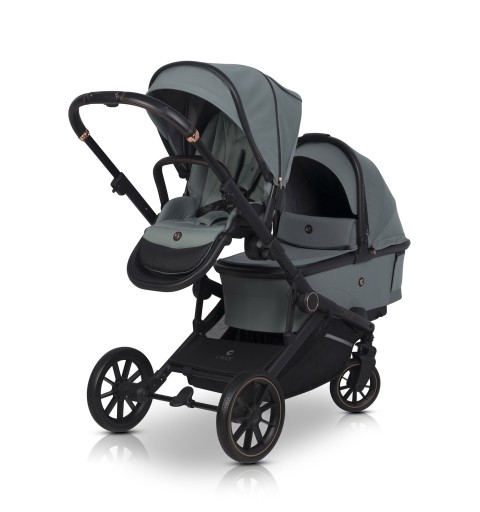 Cavoe Avec - rozwojowy wózek dla bliźniąt, rok po roku z jedną gondolą | Boho Green